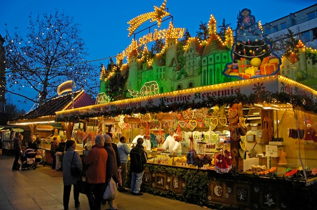 Kerstmarkt Dortmund Noordrijn-Westfalen Duitsland