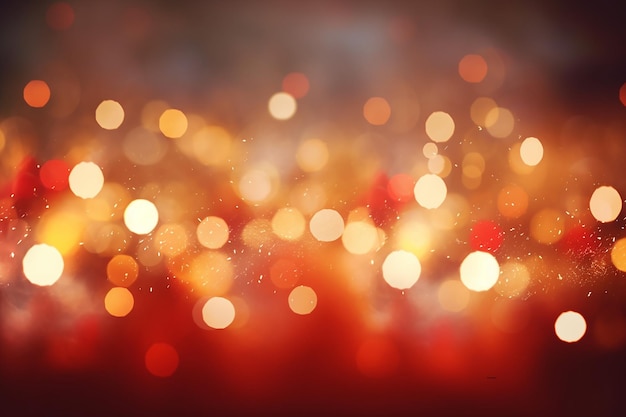 Kerstmis sprankelende gouden bokeh achtergrond