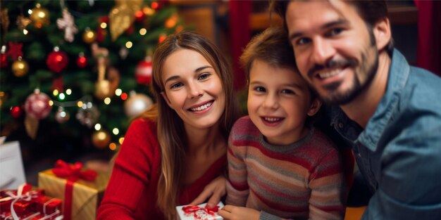 Kerstmis vieren met familieachtergrond