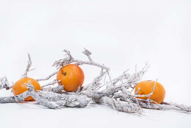 Kerstmisdecoratie op witte achtergrond