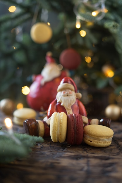 Kerstmisspeelgoed met macaron