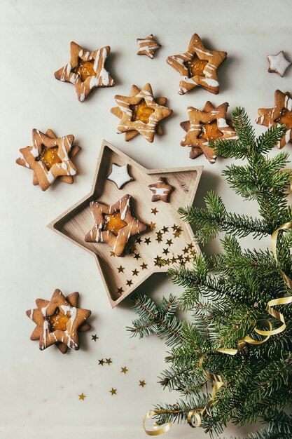 Kerstster suiker koekjes