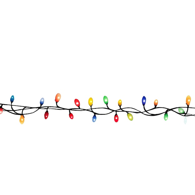 kerststring lichten aquarel clipart