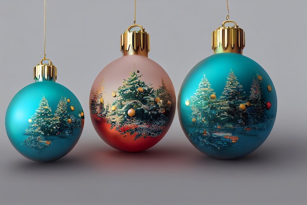 Kerstversieringen voor de kerstboom 2023 Veelkleurige speelgoed voor de Kerstboom Vakantie