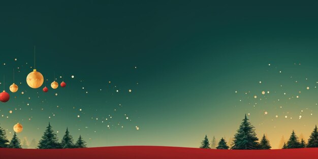 Kerstviering achtergrond sjabloon illustratie kopie ruimte decoratie banner AI generatief