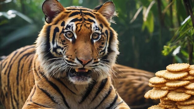 Kerupuk kuku macan zijn op vis gebaseerde crackers die eruit zien als tijgernagels typische snacks van kalimantan