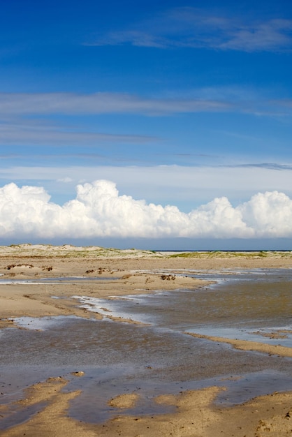 Keten van lagunes, eiland Djerba, Tunesië, Noord-Afrika