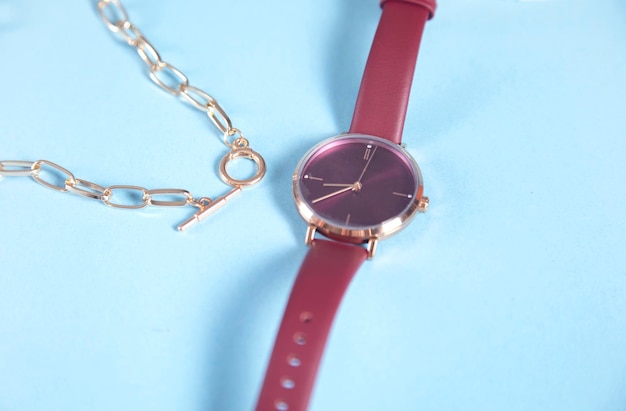 Ketting en modehorloge