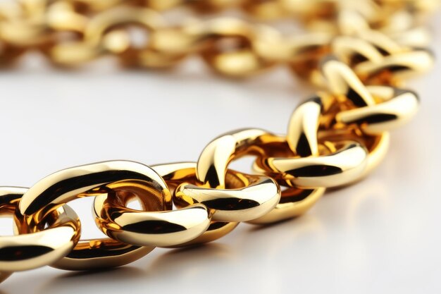 Foto ketting gouden link link luxe armband generate ai