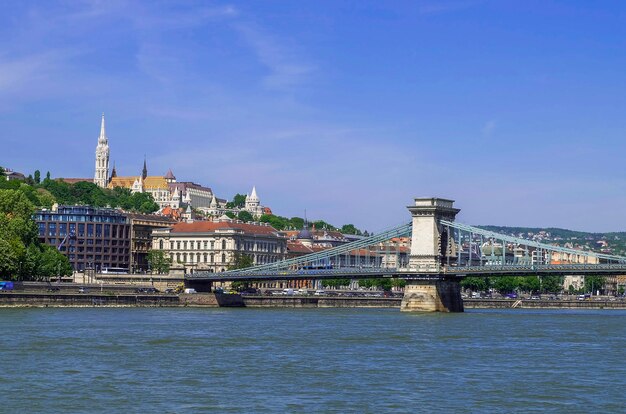 Kettingbrug gezien vanaf de Donau