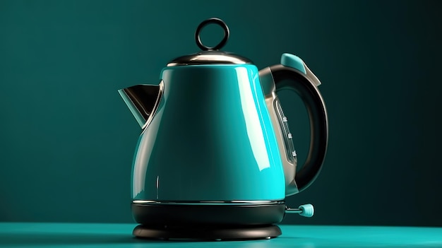 Photo kettle background generative ai