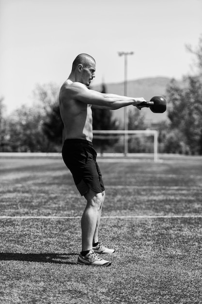 Kettle Bell Exercise Outdoor