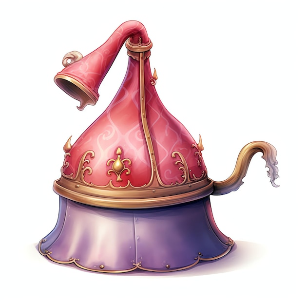 Kettle hat Medieval watercolor fantasy