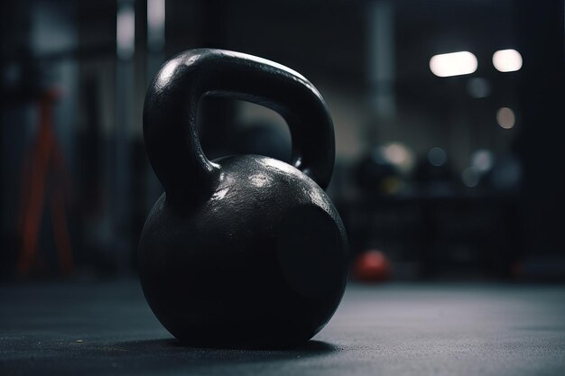 Kettlebell in a modern gym sets the stage for transformative workouts the pursuit of fitness goals