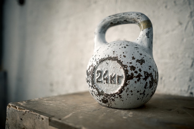 Kettlebell on white