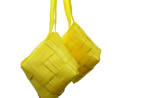 Ketupat Lebaran is a famous food in Indonesia which is usually served in celebration of Eid al-Fitr