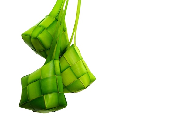 Photo ketupat lebaran is a famous food in indonesia which is usually served in celebration of eid alfitr