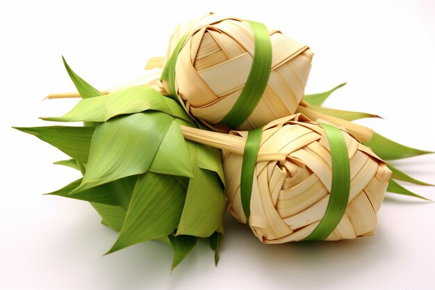 Photo ketupat white background