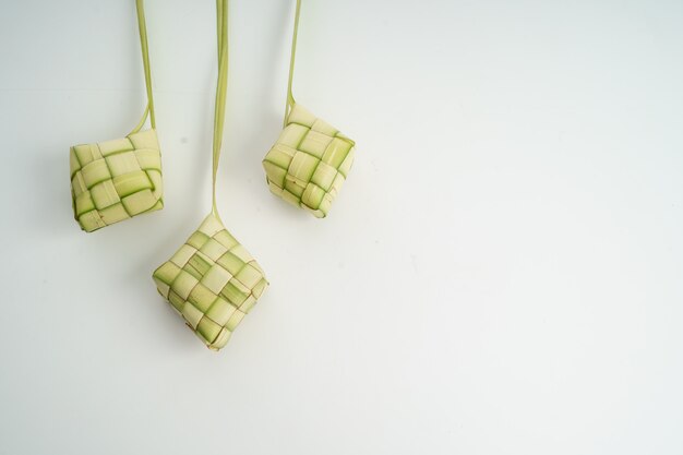 Ketupat over white