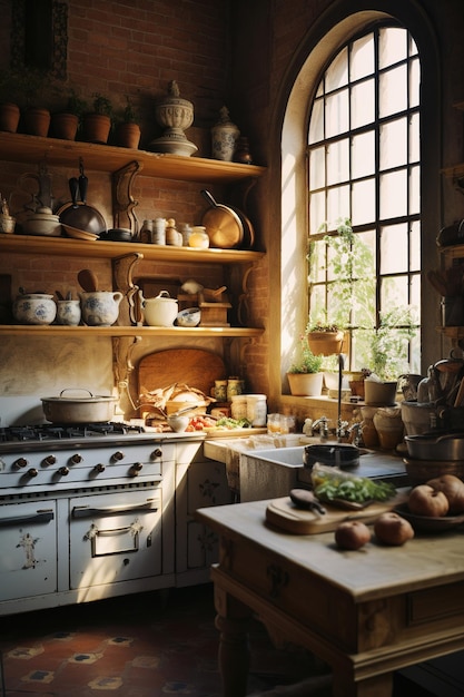 keuken in gotische stijl