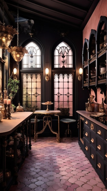 keuken in gotische stijl