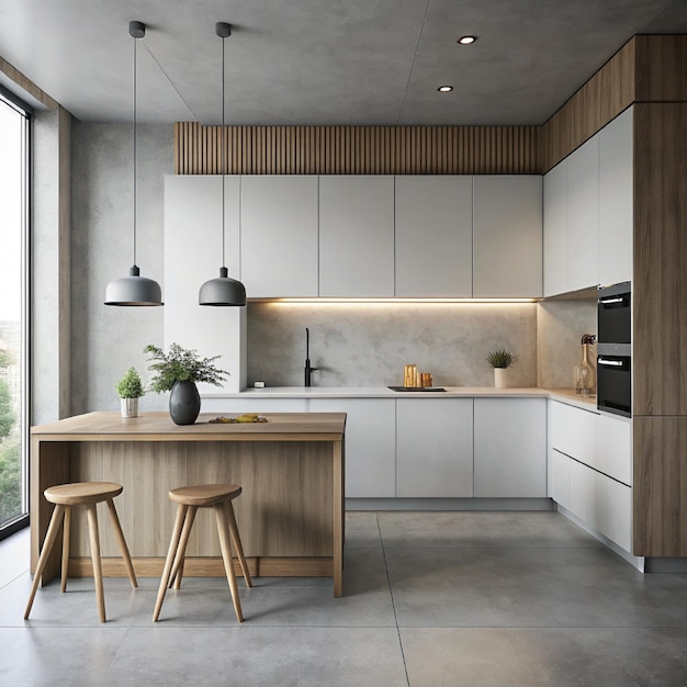 Keuken in minimalistische stijl