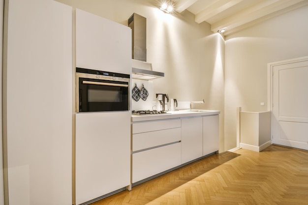 Keuken in modern appartement