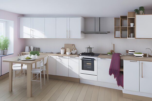 Keuken kamer interieur