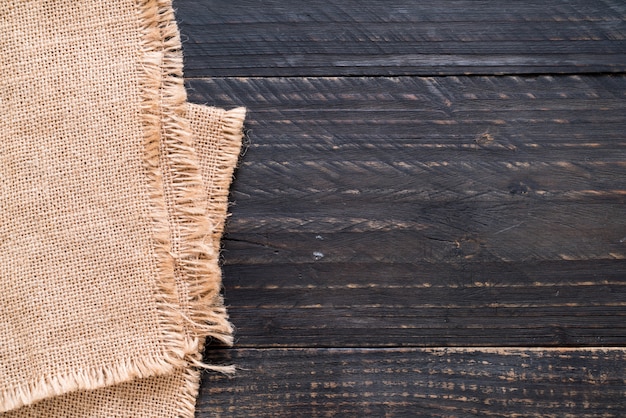 keukendoek (servet) op houten achtergrond