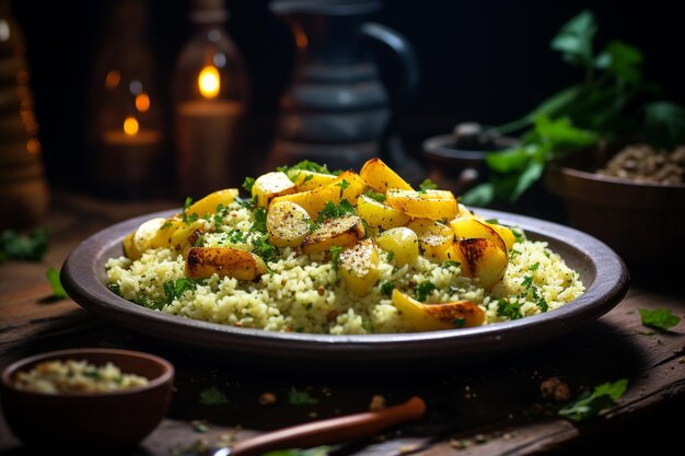 Keukenspecificaties receptenserver beschikt over het eten van traditioneel lekker Braziliaans eten