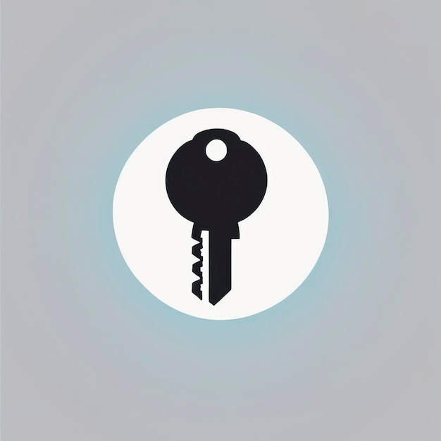 key logo icon vector illustration