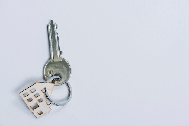 Photo key with house-shaped fob