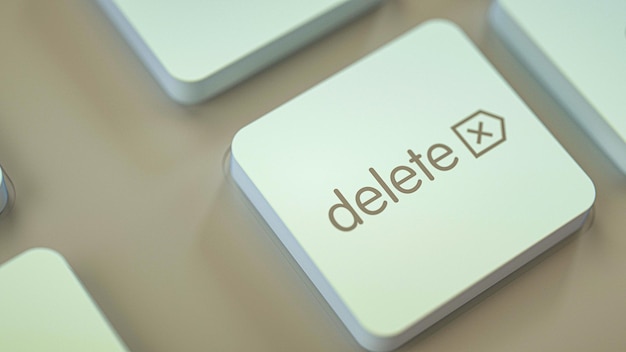 Keyboard and delete button.