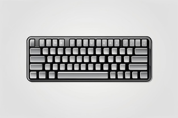 keyboard icon vector illustration flat design