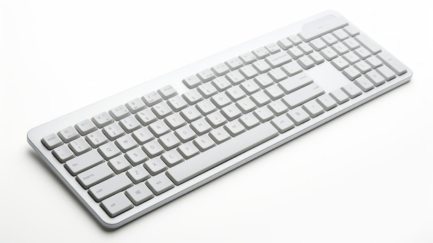 Photo keyboard isolated on white background