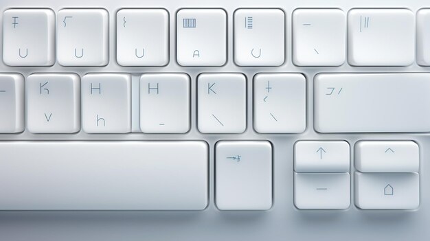 keyboard keys with white computer