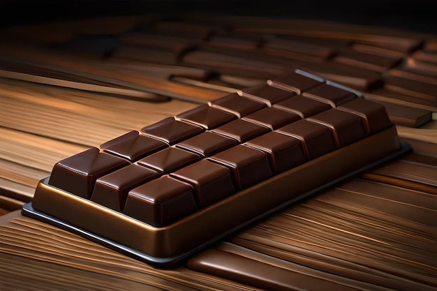 A keyboard with chocolates on it