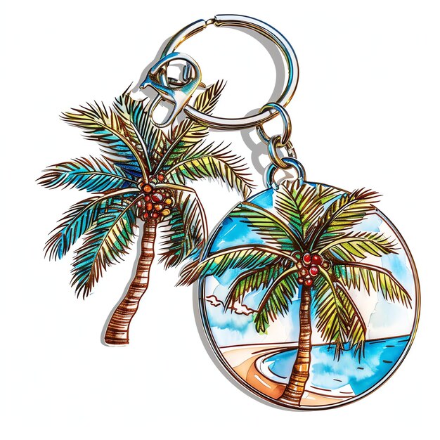 Photo keychain summer simple living