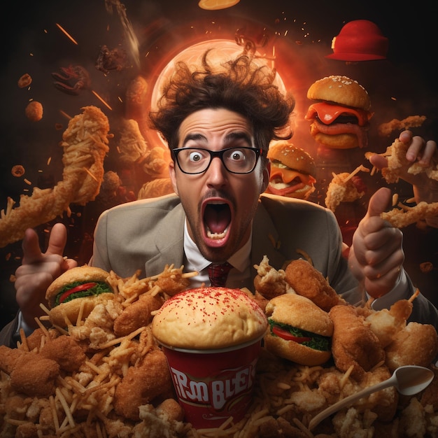 kfc 더러운 새가 닭고기를 많이 먹고 kfc 제품이 오히려 배가 커 보입니다.