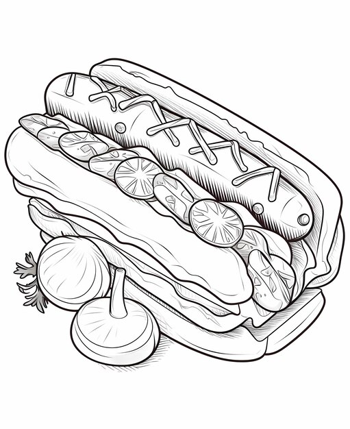 KFood Extravaganza Coloring Pages Featuring Best of Korean Culinary