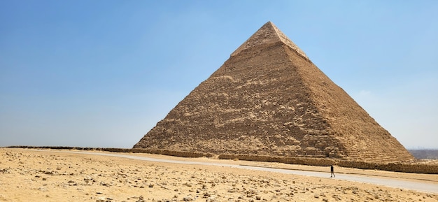 Khafre piramide Piramides van Giza Oud-Egypte Archeologie Wonders van de Wereld