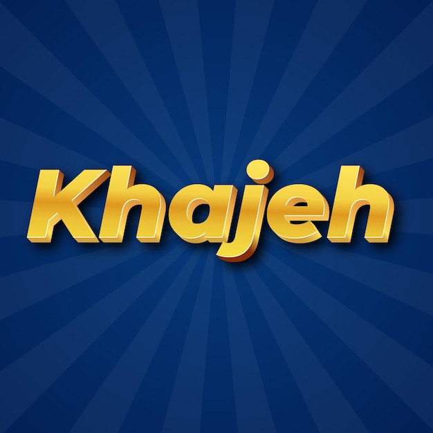 Khajeh-teksteffect Gouden JPG aantrekkelijke achtergrondkaartfoto