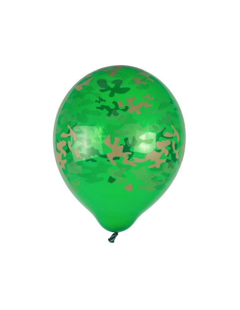 A khaki balloon isolated on a white background The concept of the party