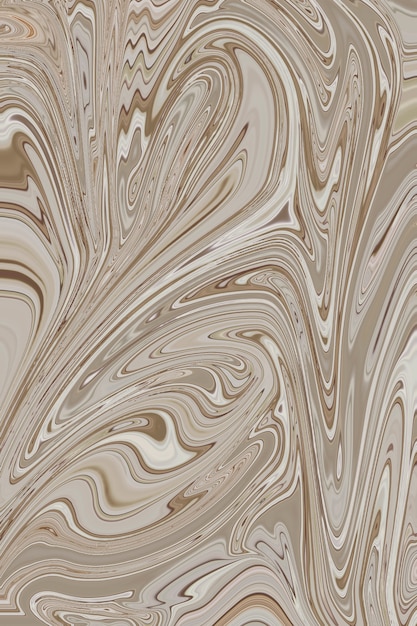 Khaki fluid art marbling paint textured background