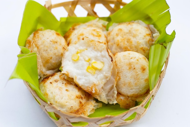 Khanom Krok 태국 코코넛 밀크 디저트 코코넛 라이스 팬케이크