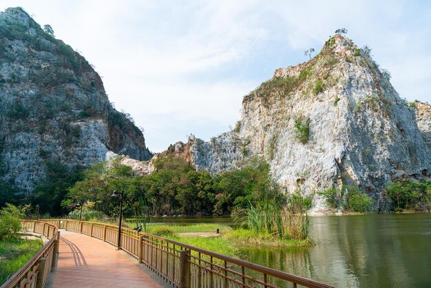 Khao Gnu Stone Park at Ratchaburi in Thailand