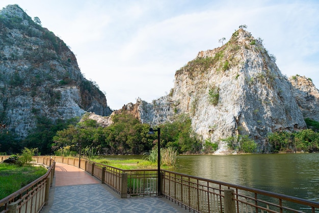 Каменный парк Као Гну в Ратчабури в Таиланде