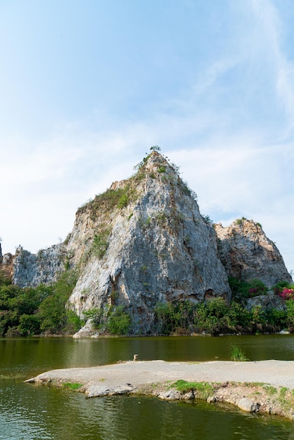 Photo khao gnu stone park in thailand