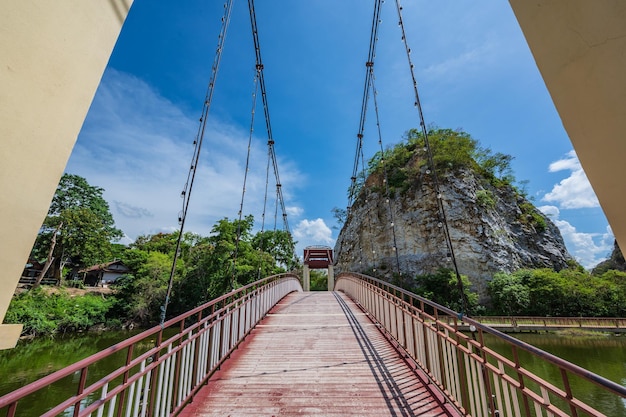 Khao Ngu Stone Park In Ratchaburi Province it used to be an old mine Later developed and improved new to be a tourist attraction Convenient transportation