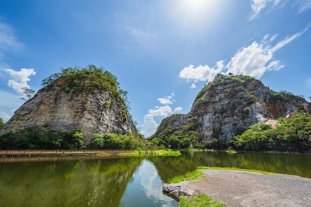 Khao Ngu Stone Park In Ratchaburi Province